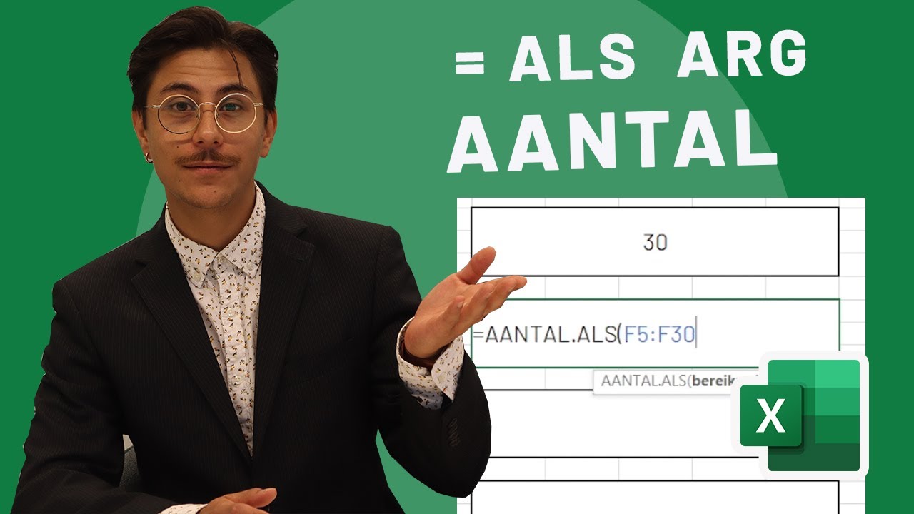 New Update AANTAL, AANTAL ALS, AANTAL ARG - In Excel uitleg