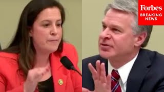 Elise Stefanik Has Tense Exchange With FBI Director Chris Wray: ‘That’s Not A Yes’