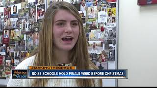 Boise School District makes calendar change, holds finals week before Christmas break