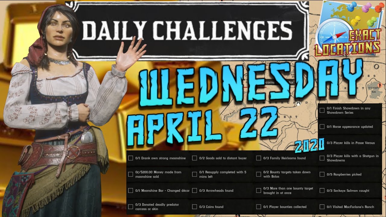 Daily Challenges Madam Nazar Raspberries Sockeye Salmon Locations RDR2 ...