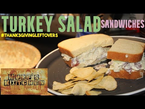 Turkey Salad Sandwiches - #thanksgivingleftovers #recipe #collaboration