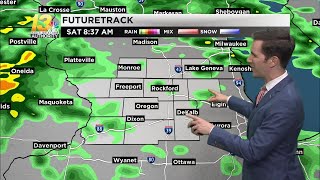 Scattered showers return Saturday