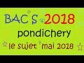 Nouveau !!! BAC S 2018 pondichery mai 2018   Le sujet  Obli et Spé