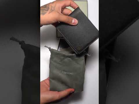 Tom Ford Small Grain Leather Bifold Wallet UNBOXING!