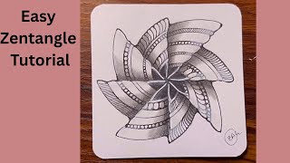 Calm Your Mind With Zentangle Pattern | Drawing Tutorial For Beginners 