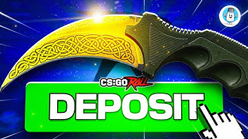 I deposited my KARAMBIT LORE onto CSGORoll!