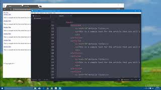 HTML elements   section, main, and article
