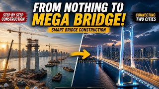 Building a Billion-Dollar Smart Bridge Step by Step / This bridge Construction / Will Blow Your Mind