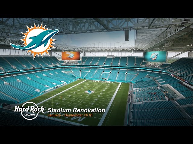 Miami Dolphins Hard Rock Stadium Renovation Time-Lapse 