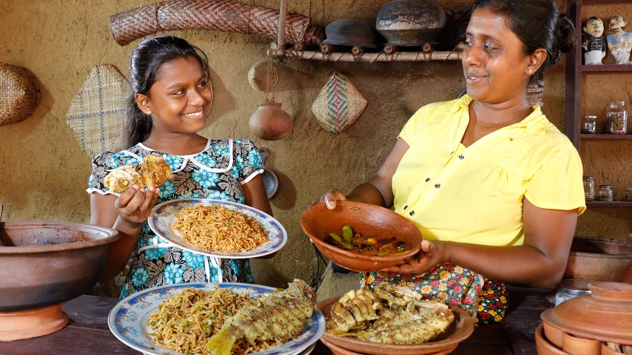 ramen noodles...just for you who like a different taste... (fry Fish