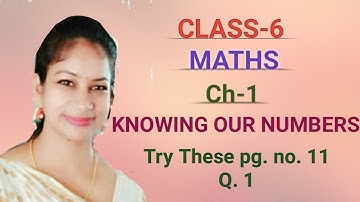 Class-6/Ch-1/Maths/Knowing our Numbers/Part-12/CBSE/NCERT/Try these pg. no. 11 Q 1