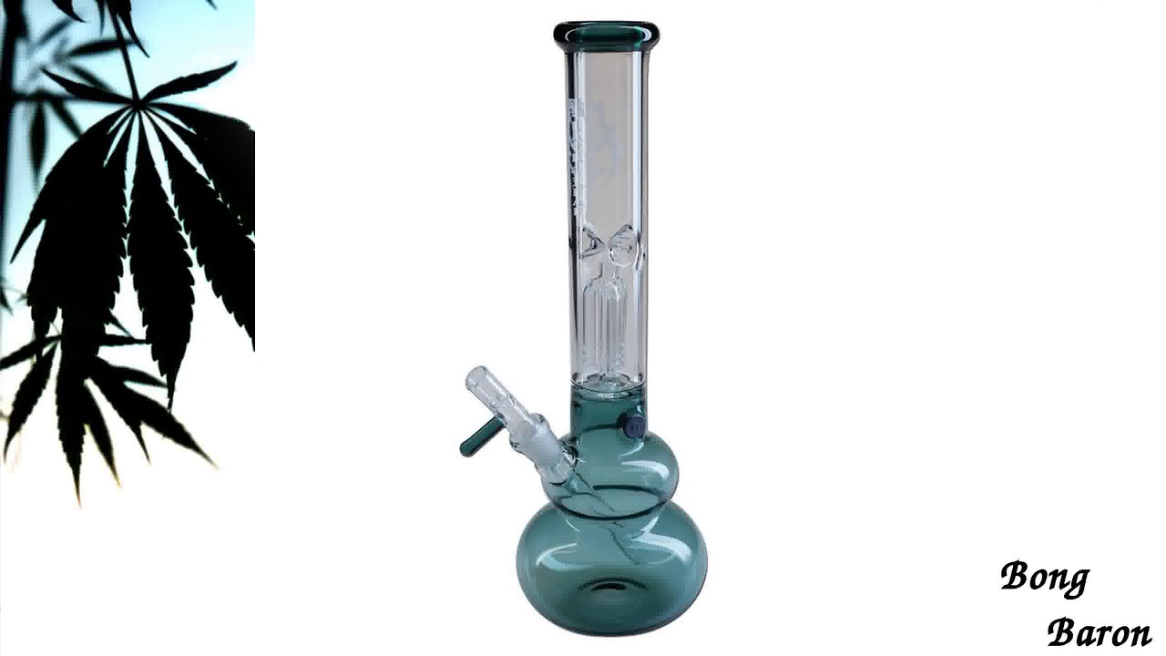 Black Leaf - 3-arm Perc Bong with One-Hitter
