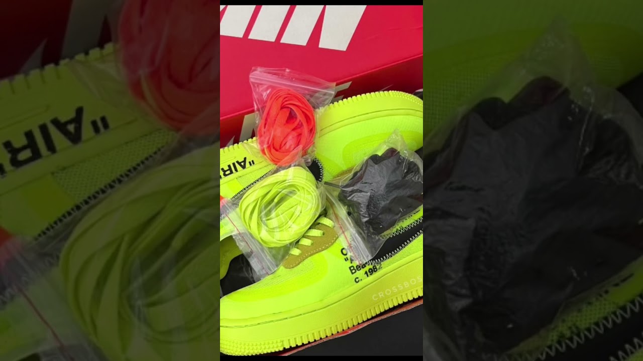 Nike Air Force 1 Low Off-White Volt люкс качества 🔥