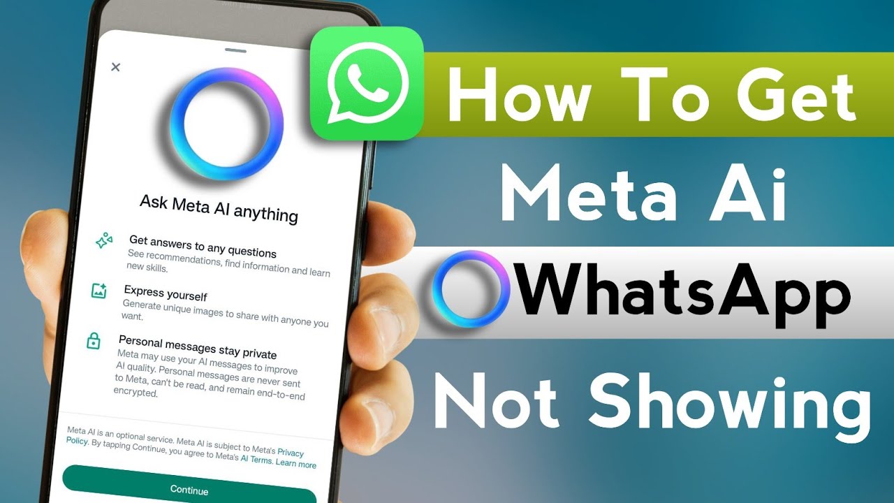 How to get meta ai on whatsapp | whatsapp meta ai not showing | meta ai ...