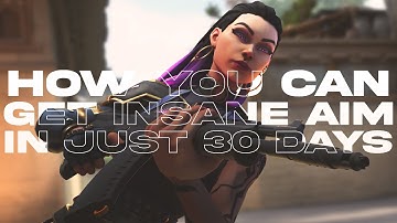 How YOU can get INSANE AIM with just 30 days of aim training (Kovaaks X Valorant)