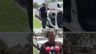 Çok Şükür Ülke Olarak Bunu Da Kimseye Kaptırmadık, Tamirdeki Aracının Kapıları Çalındı.