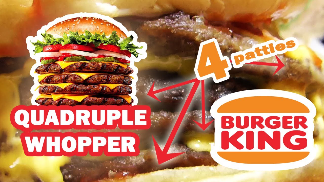 Burger King Quadruple Whopper Review [Deutsch] YouTube