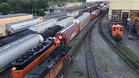 Shop and Switching action at BNSF Northtown Yards