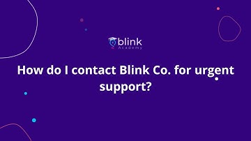 Blink Merchant Portal: How to Contact Blink Customer Support