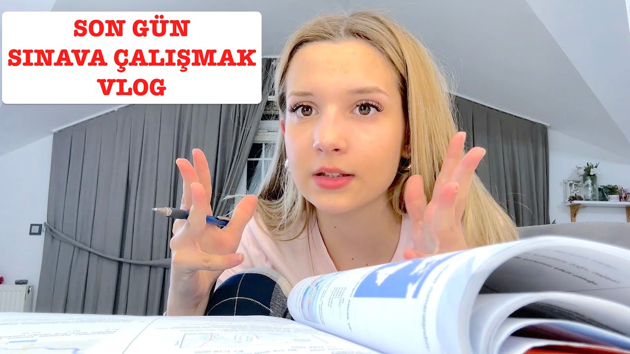 Sınava Bir Gün Kala Vlog. Ecrin Su Çoban