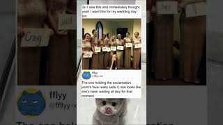 bridesmaid photo is iconic 🤣 #wedding #viral #funny