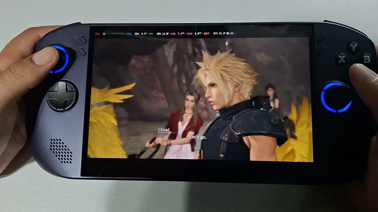 Legion GO S Z1 Extreme / FINAL FANTASY VII REBIRTH Performance / SteamOS 3.7.12