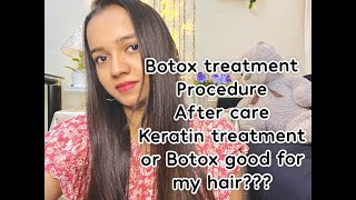 Hair Botox treatment||After care||Difference between keratin and Botox||Dinu Sarath Vlogs