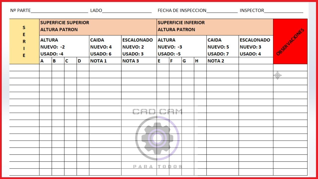 Como hacer tabla excel