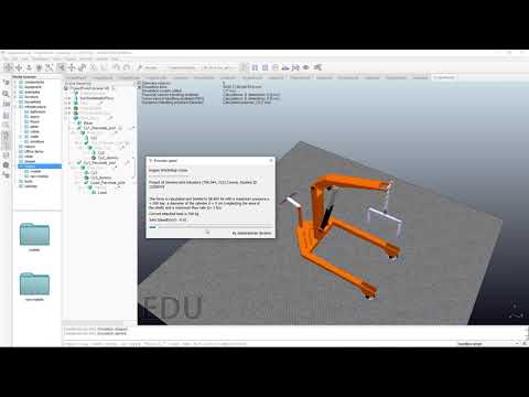 Simulation Demo of Workshop Crane in CoppeliaSim V-REP