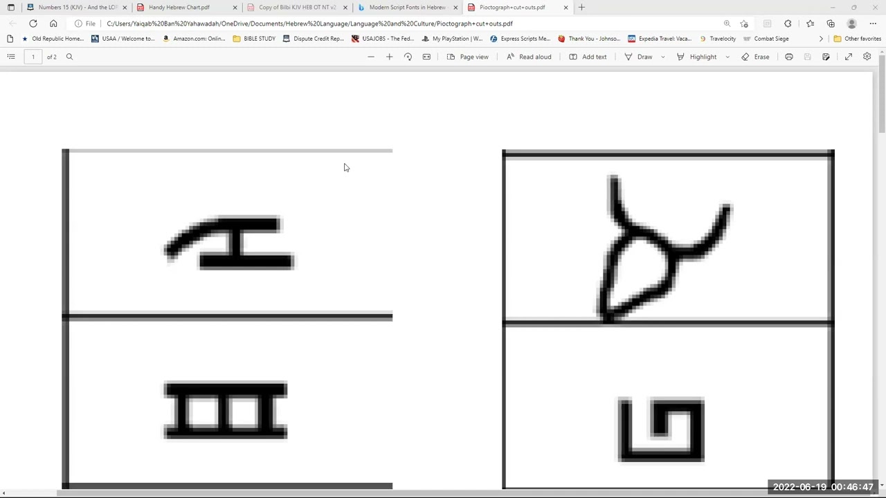 Hebrew/Culture Study 6/18/22 Lesson by Zaqan Yaiqab Ban Yahawadah