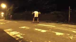 Longboard slide practice in Taipei
