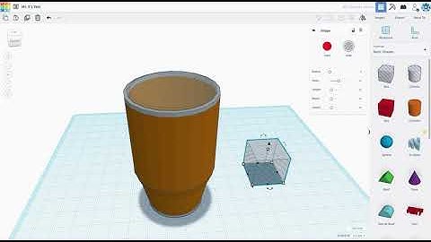How to model a tumbler-style mug in Tinkercad
