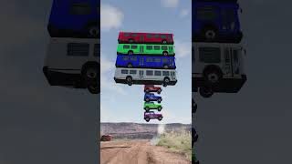 Crash Test: 4 Jeeps vs 4 Buses! 🚌💥