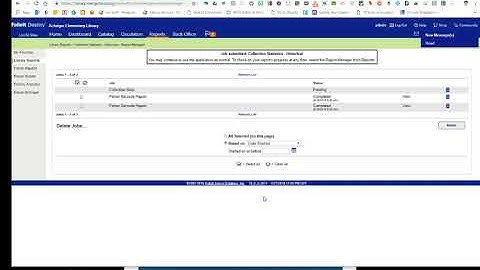Destiny Report: Circulation Statistics