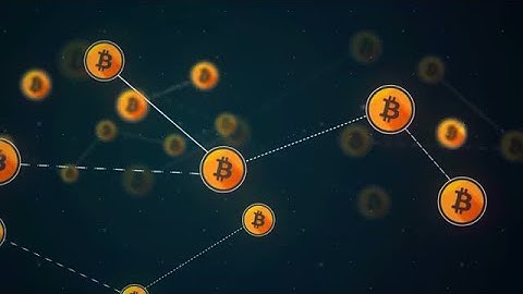 Bitcoin Network Link Connection Loop Stock Motion Graphics