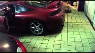Mitsubishi eclipse gsx Huge antilag launch Flames