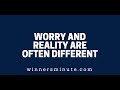 Worry and Reality Are Often Different | The Winner's Minute With Mac Hammond