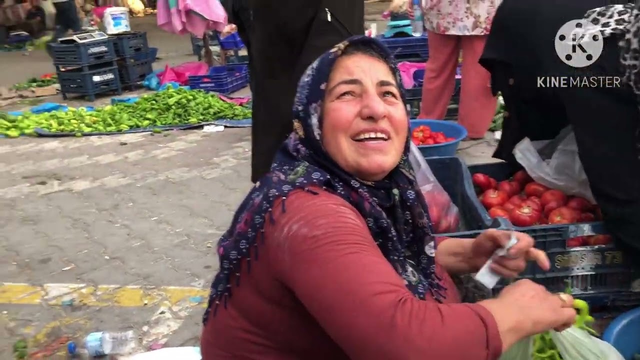 KIRŞEHİR PAZARI organik sebzeler muhteşem köy ürünleri sıcacık halkı