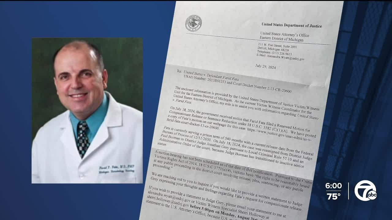Convicted Oakland County cancer doctor Farid Fata files for ...