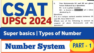 CSAT - Number System | UPSC Prelims 2024 | UPSC IAS |
