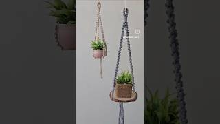 Macrame plant hanger✨️🪴 #diy #macrame #macrametutorial #plants #craft