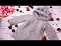 #2🚼 Baby COAT with hood ||KNITTING TUTORIAL||Пальто с КАПЮШОНОМ детское спицами