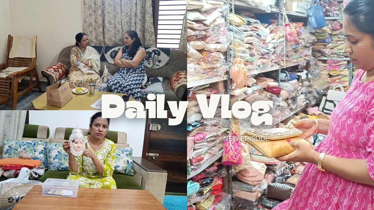 VLOG || ಚಿಕ್ಕಪೇಟೆ ಶಾಪಿಂಗ್ ವ್ಲೋಗ್ 😊 || ಹಬ್ಬಕ್ಕೆ ಏನೆಲ್ಲ purchase ಮಾಡ್ದೆ|| ಅಮ್ಮನವರ ಮುಖವಾಡ ರೆಡಿ ಆಗಿತ್ತು