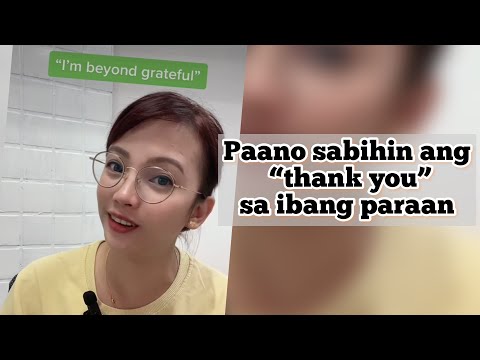 Paano sabihin ang “thank you” sa ibang paraan? #easyenglish #thankyou