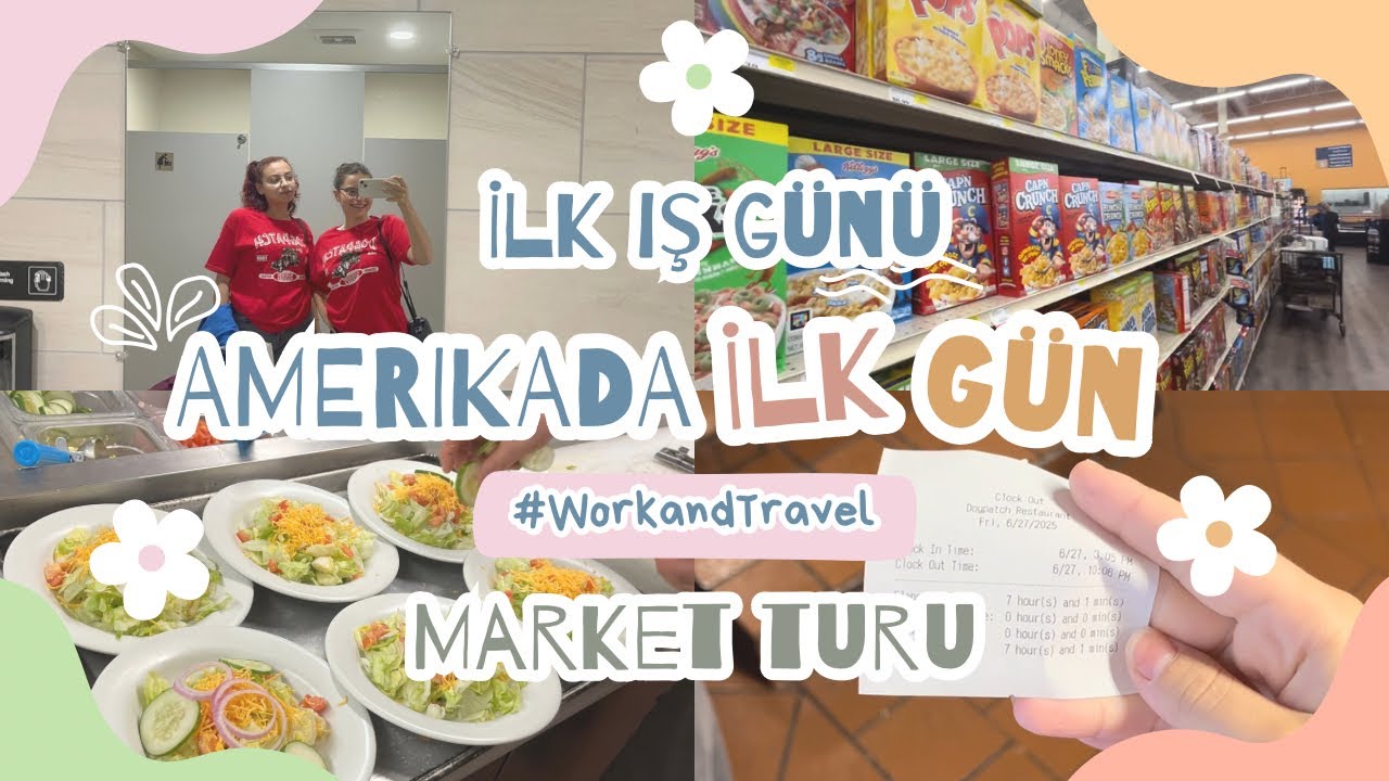 AMERİKA’DA İLK GÜNÜM! 🇺🇸 İlk İş Günü + Evimiz + Market Fiyatları 💸