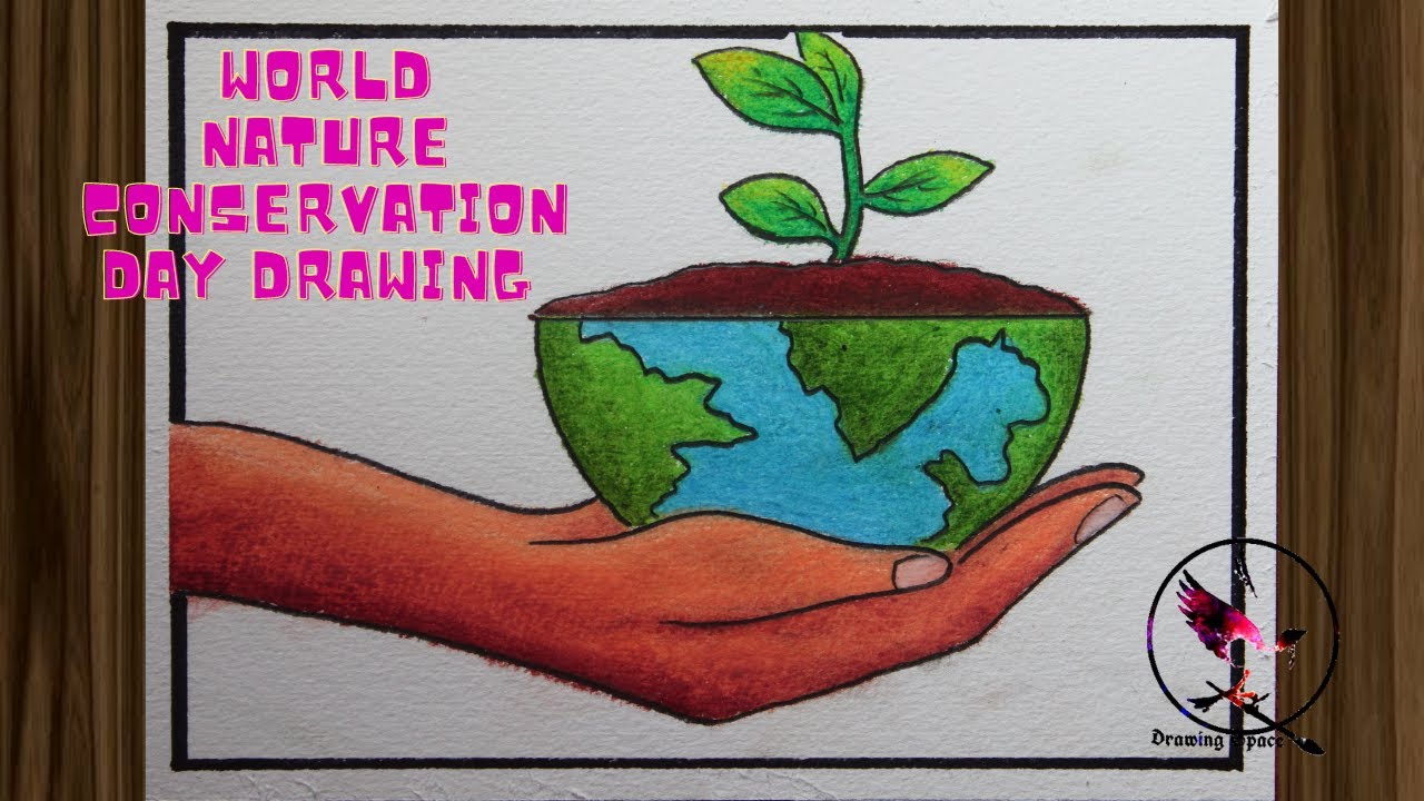 World Nature Conservation Day Poster Drawing | July 28 | Poster on  conservation of Natural Resources #worldnatureconservationday  #worldnatureconservation2021 #worldnatureconservationtheme2021  #worldnatureconservationdrawing ...