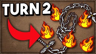 Turn 2 Chain Whip... ON PYROMANCER!? | Backpack Battles