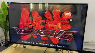 Two Asian Girls Playing TEKKEN 6 on Pandora Games 3D Arcade Game Home Console. screenshot 3