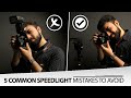 5 Common Speedlight Mistakes To Avoid as Photographer