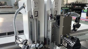 Pansonic servo motor high accuracy ball screw on digital knife cnc